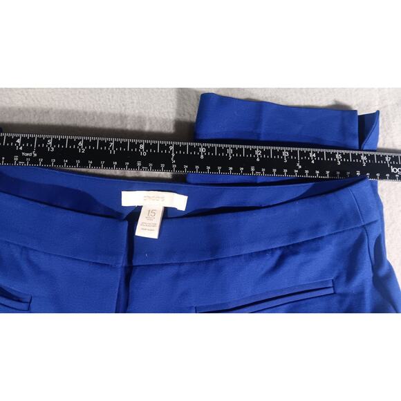 Chico’s 1.5 Blue Ankle Pants Women’s 10–12 Stretch Cotton Slim Fit Career Work - Picture 3 of 5